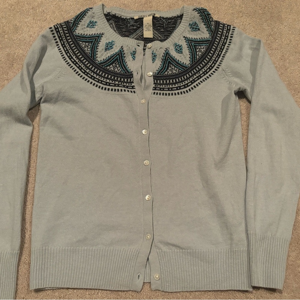 Lucky Brand Wool Women’s Sweater Size Small Wool Cardigan